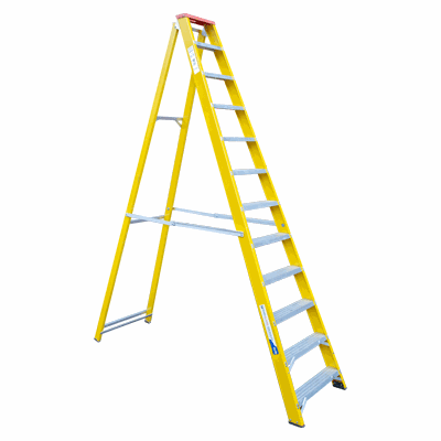 Fibreglass Step Ladder - 8 Tread — Access | FPC Tool Hire
